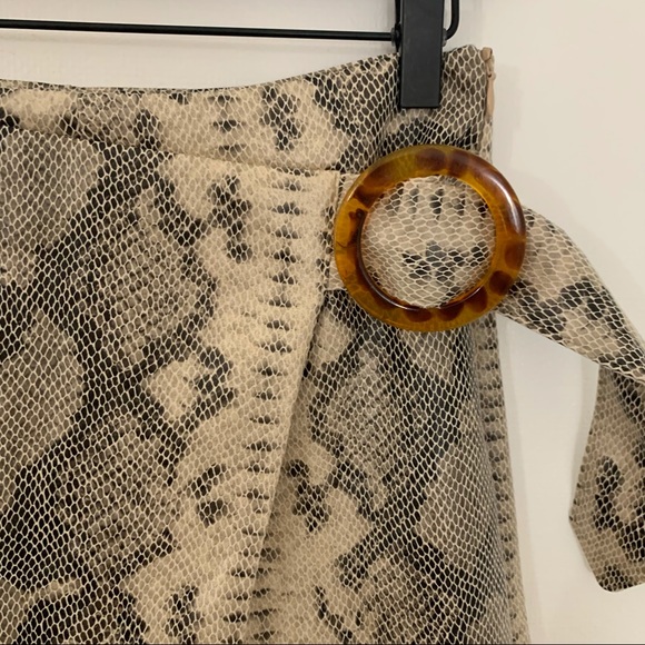 NEW Zara Snake Skin Skort Women’s Sz XS - Picture 3 of 6